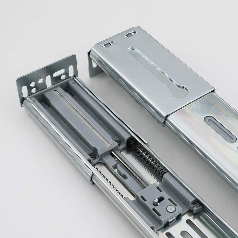 LONTAN 1 Pair 22 Inch Side Mount Soft Close Drawer Slides 3 FOLD Full Extension Drawer Glides - 4502S3-22 Heavy Duty Ball Bearing Cabinet Rails with Rear Mounting Brackets 100 LB Capacity - Image 4